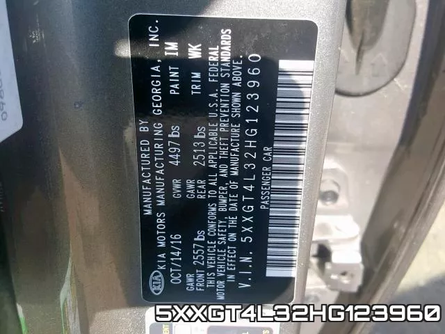 5XXGT4L32HG123960 фото 2