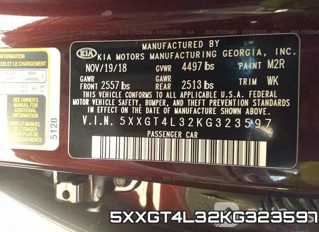 5XXGT4L32KG323597 фото 9