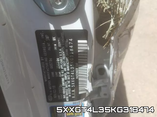 5XXGT4L35KG318474 фото 2