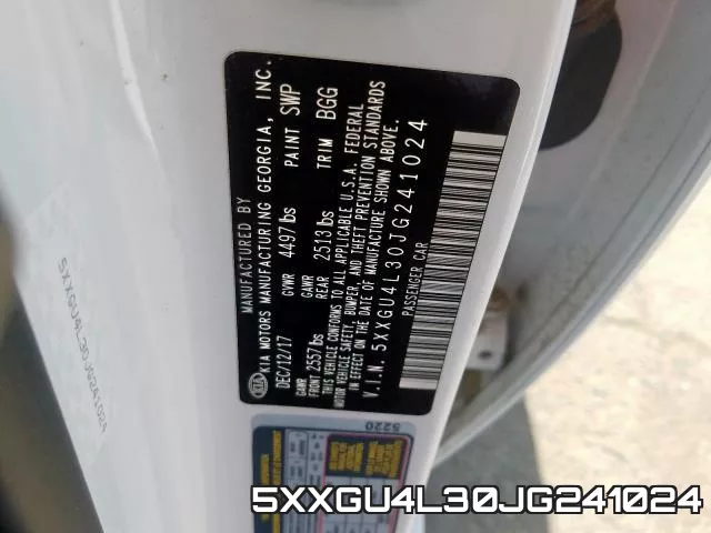 5XXGU4L30JG241024 фото 2