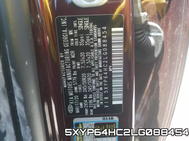5XYP64HC2LG088454 фото 2