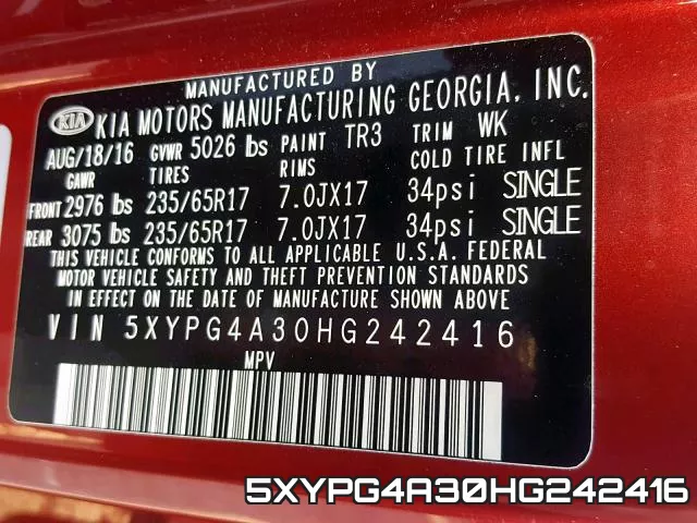 5XYPG4A30HG242416 фото 2