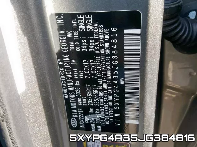 5XYPG4A35JG384816 фото 2