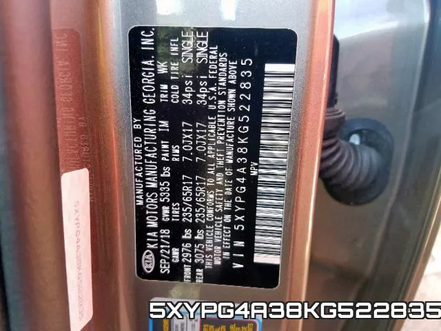 5XYPG4A38KG522835 фото 2