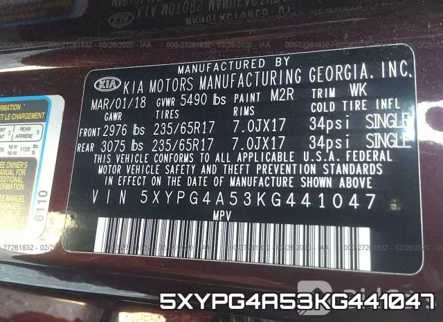 5XYPG4A53KG441047 фото 10