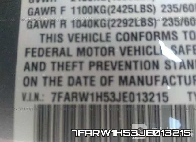 7FARW1H53JE013215 фото 10