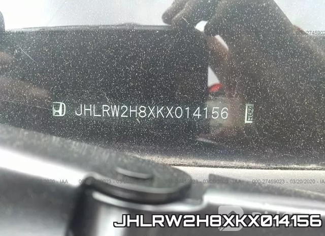 JHLRW2H8XKX014156 фото 10