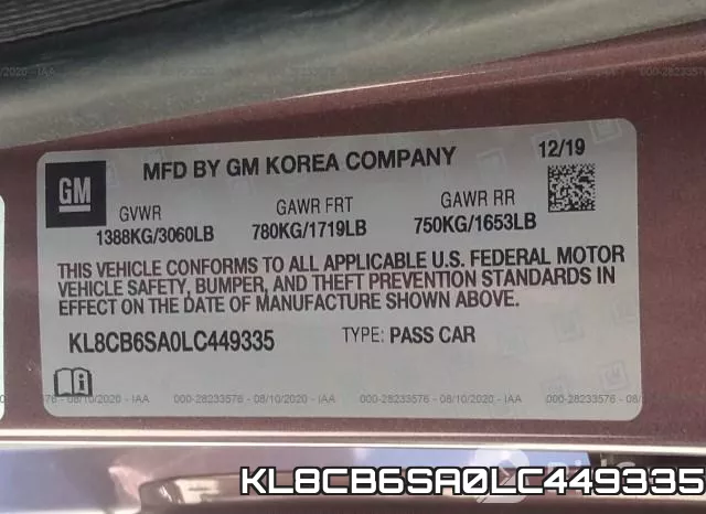 KL8CB6SA0LC449335 фото 10