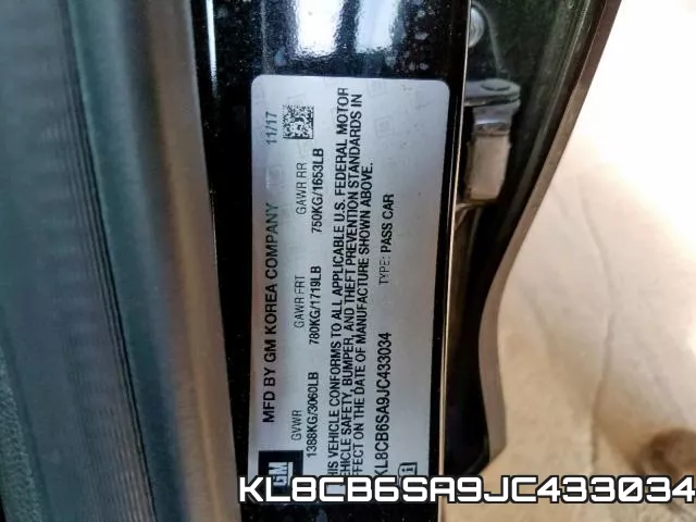 KL8CB6SA9JC433034 фото 2