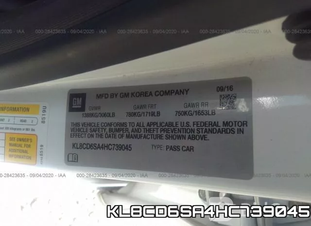 KL8CD6SA4HC739045 фото 10