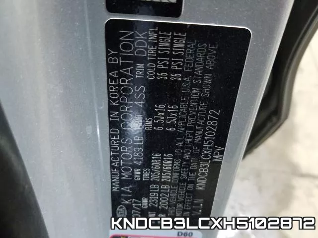KNDCB3LCXH5102872 фото 2