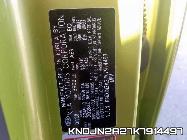 KNDJN2A27K7914497 фото 2