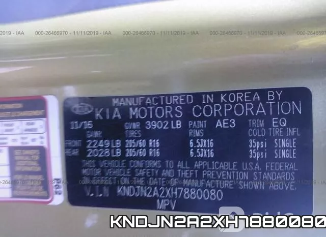 KNDJN2A2XH7880080 фото 9