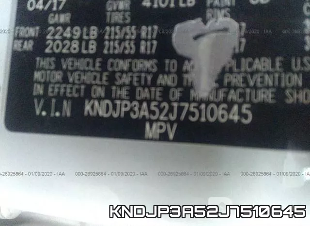 KNDJP3A52J7510645 фото 10