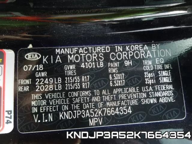 KNDJP3A52K7664354 фото 2
