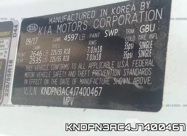 KNDPN3AC4J7400467 фото 10