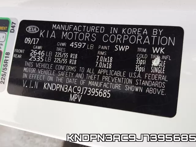 KNDPN3AC9J7395685 фото 2