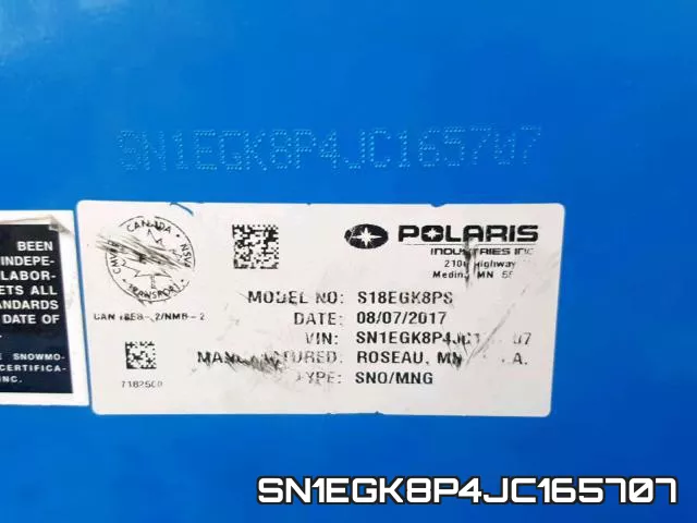 SN1EGK8P4JC165707 фото 2