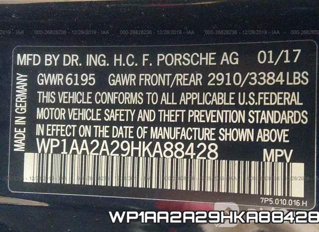 WP1AA2A29HKA88428 фото 10