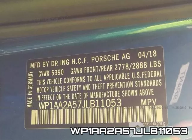 WP1AA2A57JLB11053 фото 10