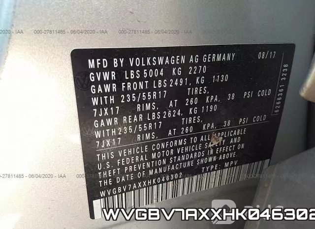 WVGBV7AXXHK046302 фото 10