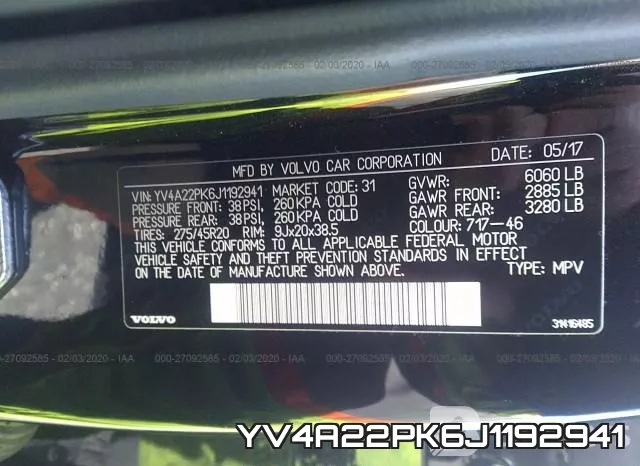 YV4A22PK6J1192941 фото 9