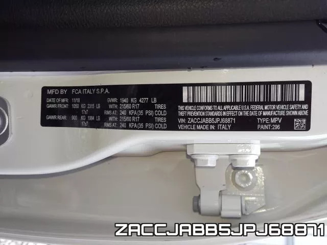 ZACCJABB5JPJ68871 фото 2