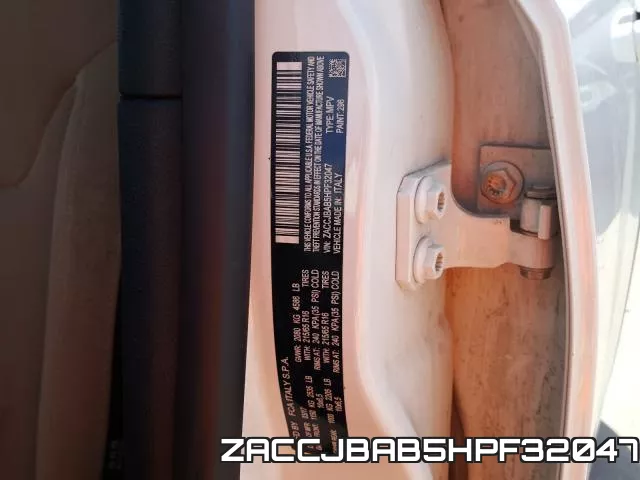 ZACCJBAB5HPF32047 фото 2