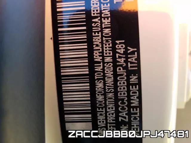 ZACCJBBB0JPJ47481 фото 2