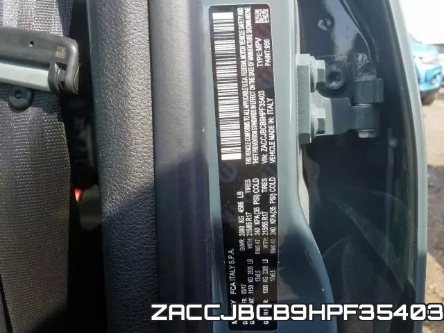 ZACCJBCB9HPF35403 фото 2