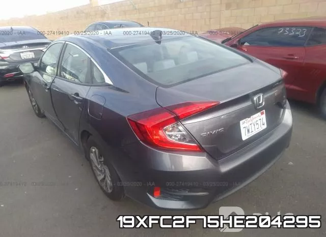 19XFC2F75HE204295 фото 4