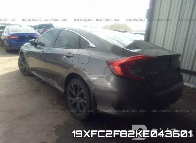 19XFC2F82KE043601 фото 4