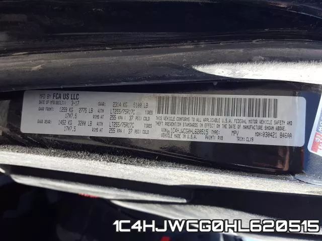 1C4HJWCG0HL620515 фото 2