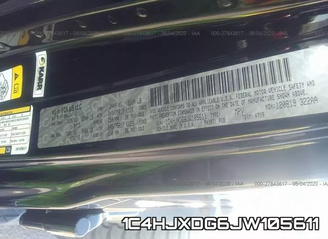 1C4HJXDG6JW105611 фото 10