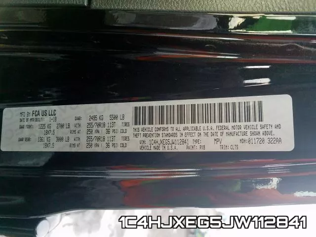 1C4HJXEG5JW112841 фото 2