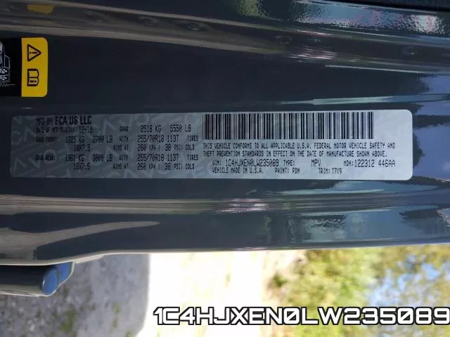 1C4HJXEN0LW235089 фото 2