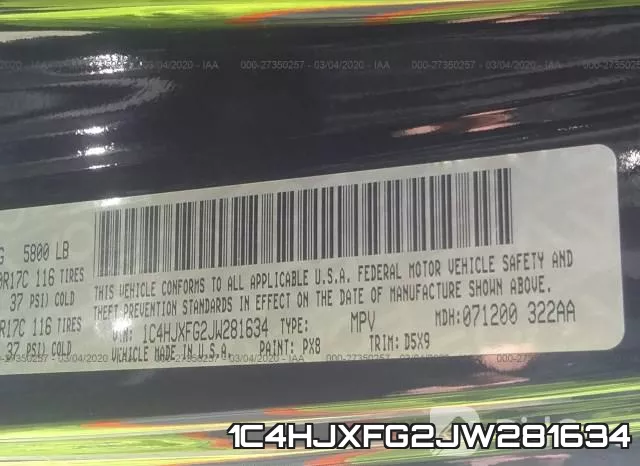 1C4HJXFG2JW281634 фото 10