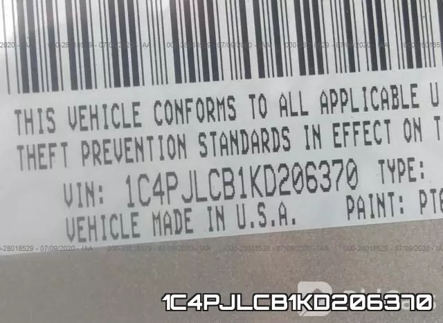 1C4PJLCB1KD206370 фото 9