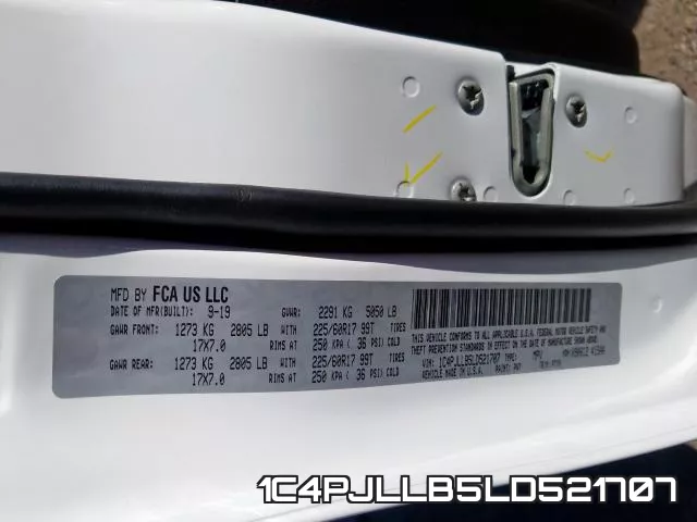 1C4PJLLB5LD521707 фото 2