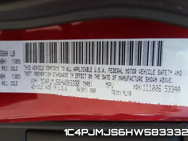 1C4PJMJS6HW583332 фото 2