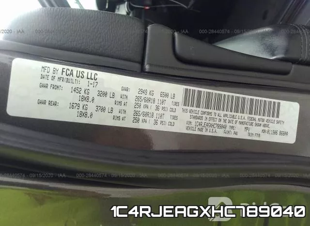 1C4RJEAGXHC789040 фото 10