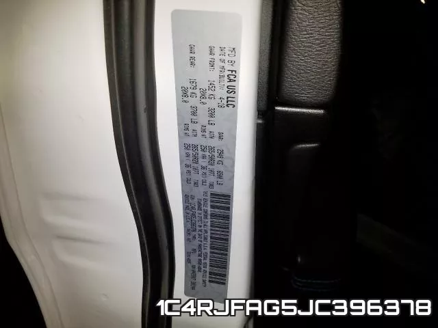 1C4RJFAG5JC396378 фото 2