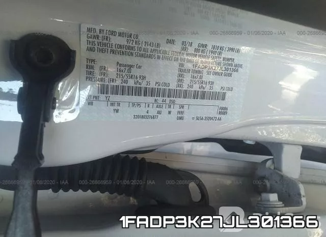 1FADP3K27JL301366 фото 10