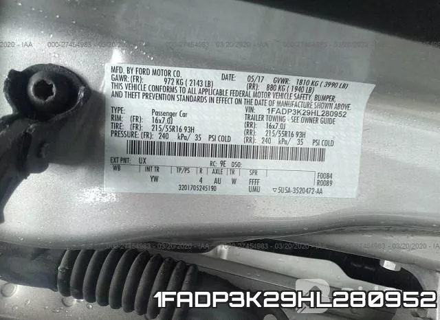 1FADP3K29HL280952 фото 10