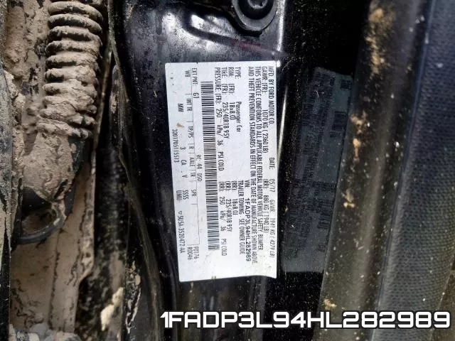 1FADP3L94HL282989 фото 2