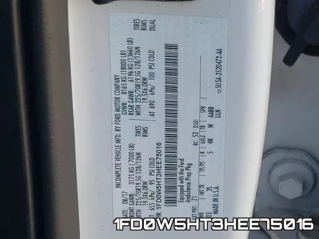 1FD0W5HT3HEE75016 фото 2