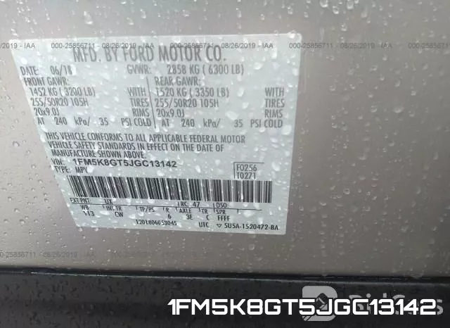 1FM5K8GT5JGC13142 фото 10