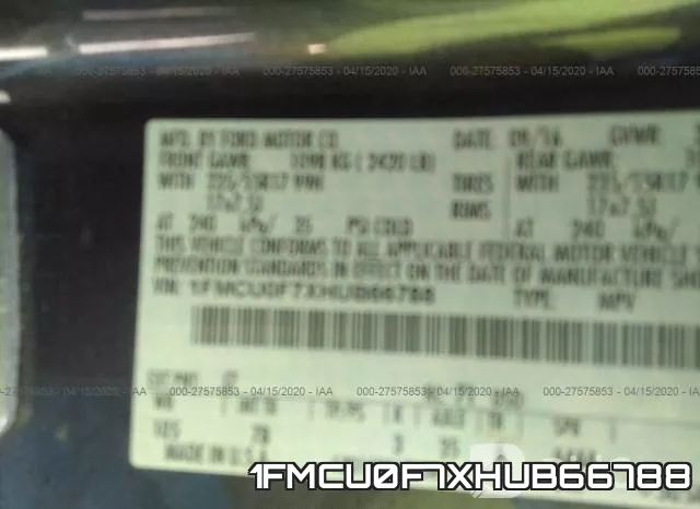 1FMCU0F7XHUB66788 фото 10