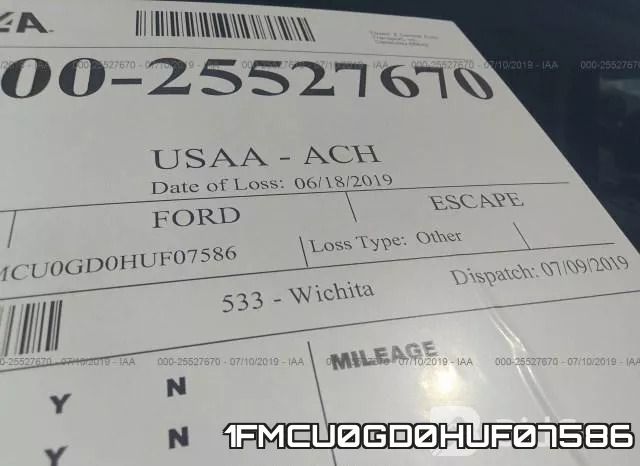 1FMCU0GD0HUF07586 фото 7