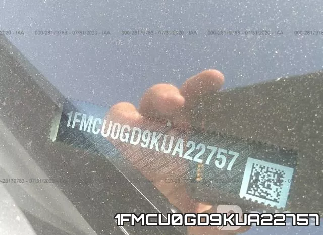 1FMCU0GD9KUA22757 фото 10